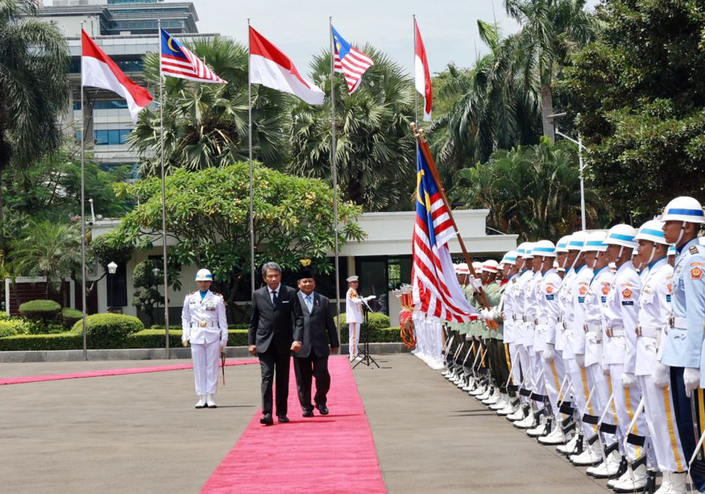 Menhan Prabowo Terima Kunjungan Kehormatan Menhan Malaysia foto dok