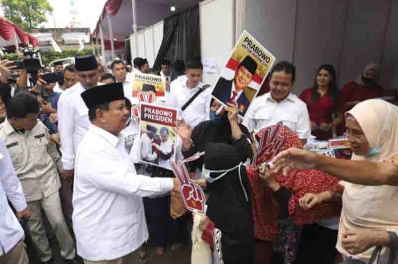 Prabowo Subianto Didampingi Sandiaga Uno Hadiri HUT ke-15 Partai Gerinda di Kantor DPP foto dok