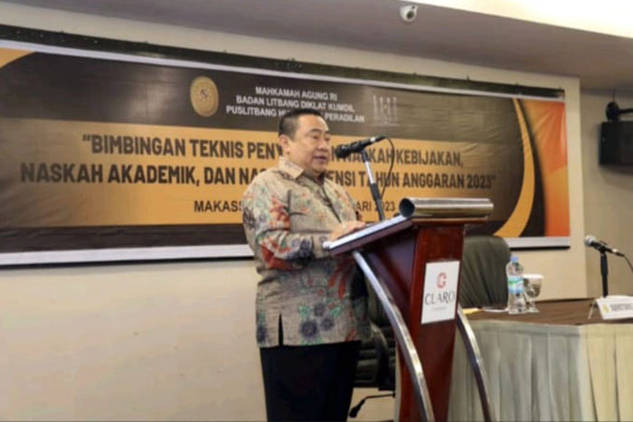 Sekretariat Badan Litbang Diklat Kumdil Dukung Penuh kegiatan Penyusunan Kebijakan Di Puslitbang Kumdil MA RI foto dok