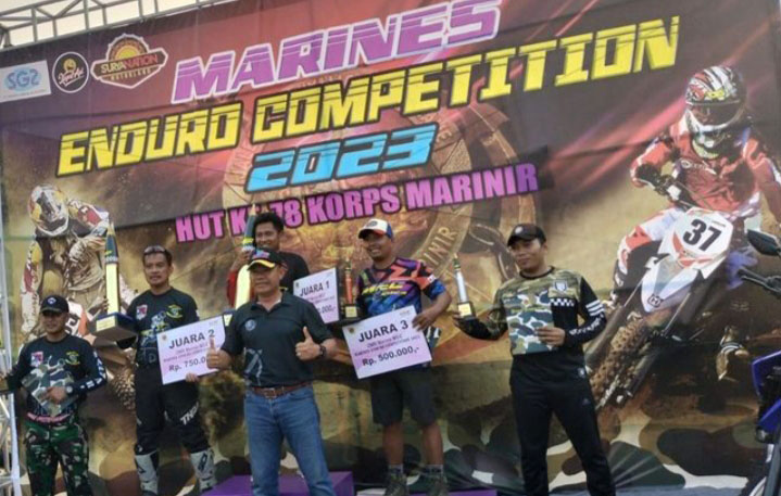 Anggota AAL Raih Juara 2 dan 3 di Kejuaraan Marines Enduro Competition foto dok