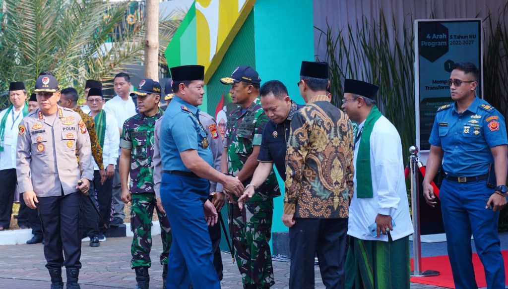 Panglima TNI Mendampingi Presiden Joko Widodo Hadiri Munas dan Konbes NU 2023 di Ponpes Al-Hamid foto dok 