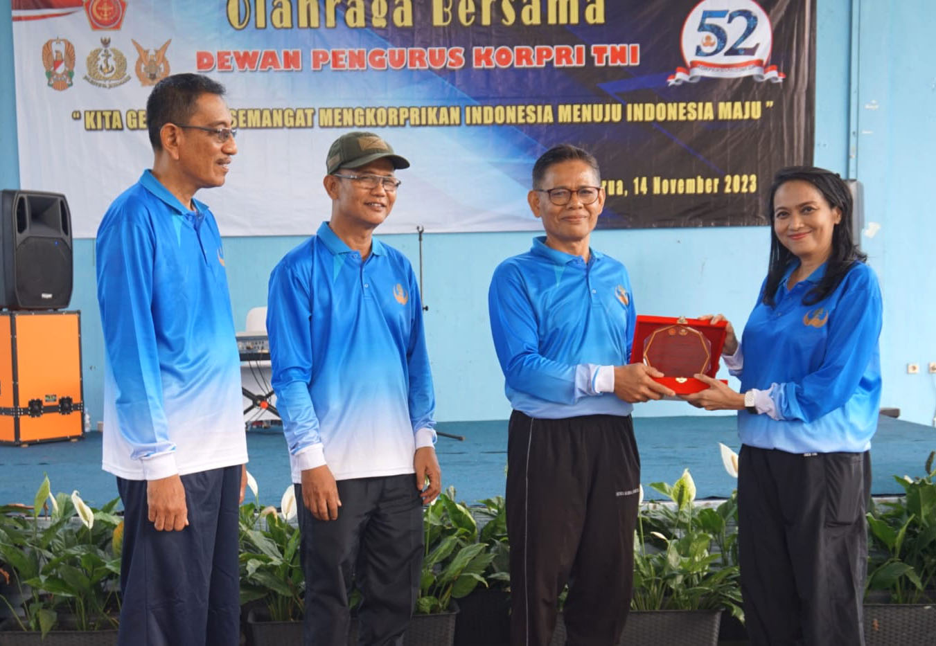 Jaga Soliditas Korpri TNI Gelar Olahraga Bersama Dalam Rangka Menyambut HUT ke-52 fot dok
