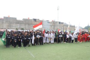 Ratusan Pesilat Meriahkan Parade Pencak Silat IPSI di Alun-Alun Cibodas