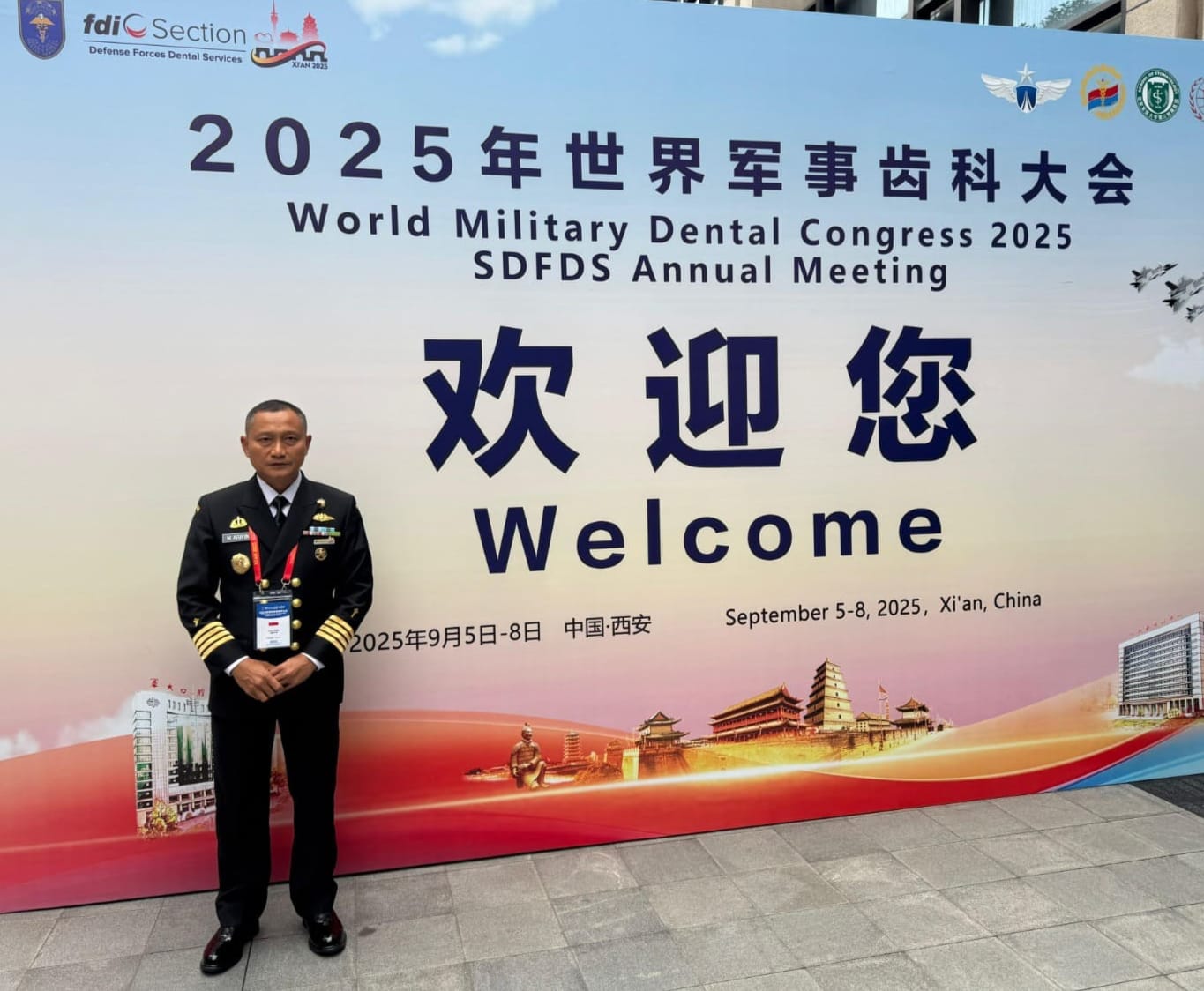 Danrumkitalmar Cilandak Wakili Indonesia di Kongres Dokter Gigi Militer Dunia di China