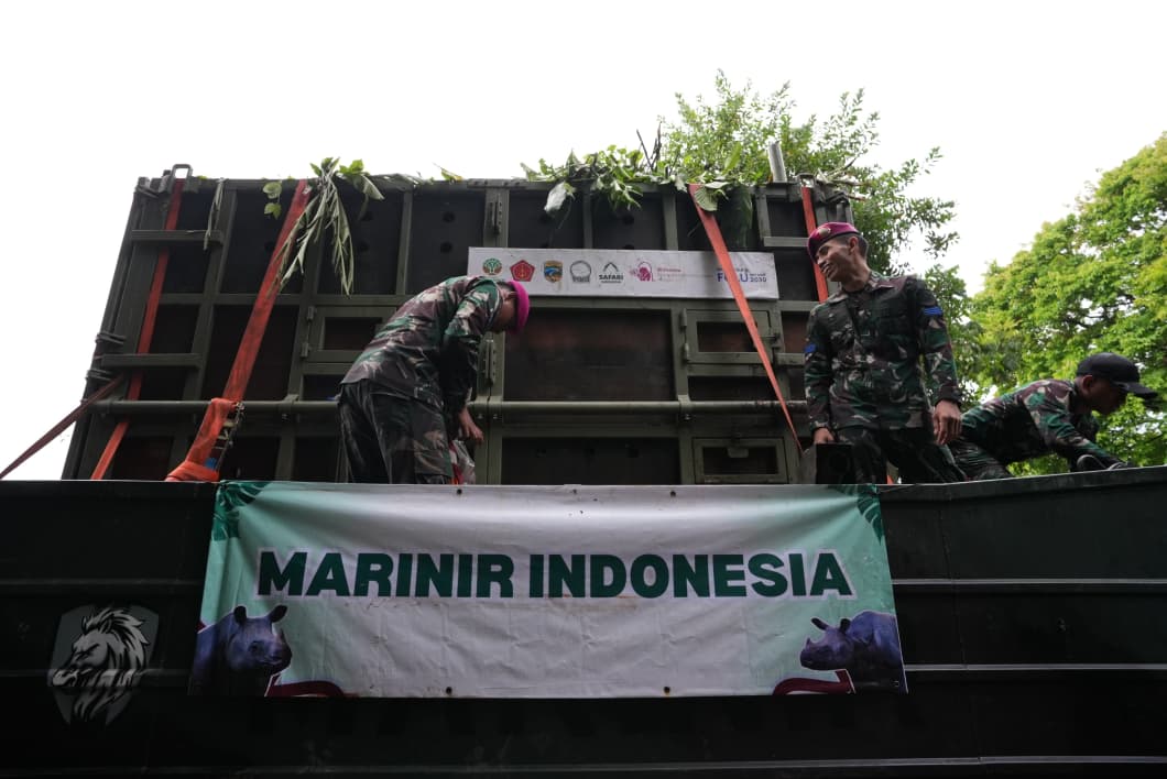 Operasi Merah Putih TNI Sukses Translokasi Badak Jawa, Perkuat Upaya Konservasi Nasional