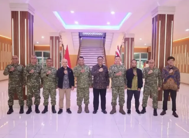 Komandan Kodaeral V menerima kunjungan rombongan Bappenas RI di Surabaya.